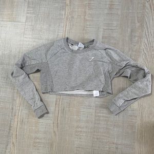 Cropped gymshark long sleeve crew neck